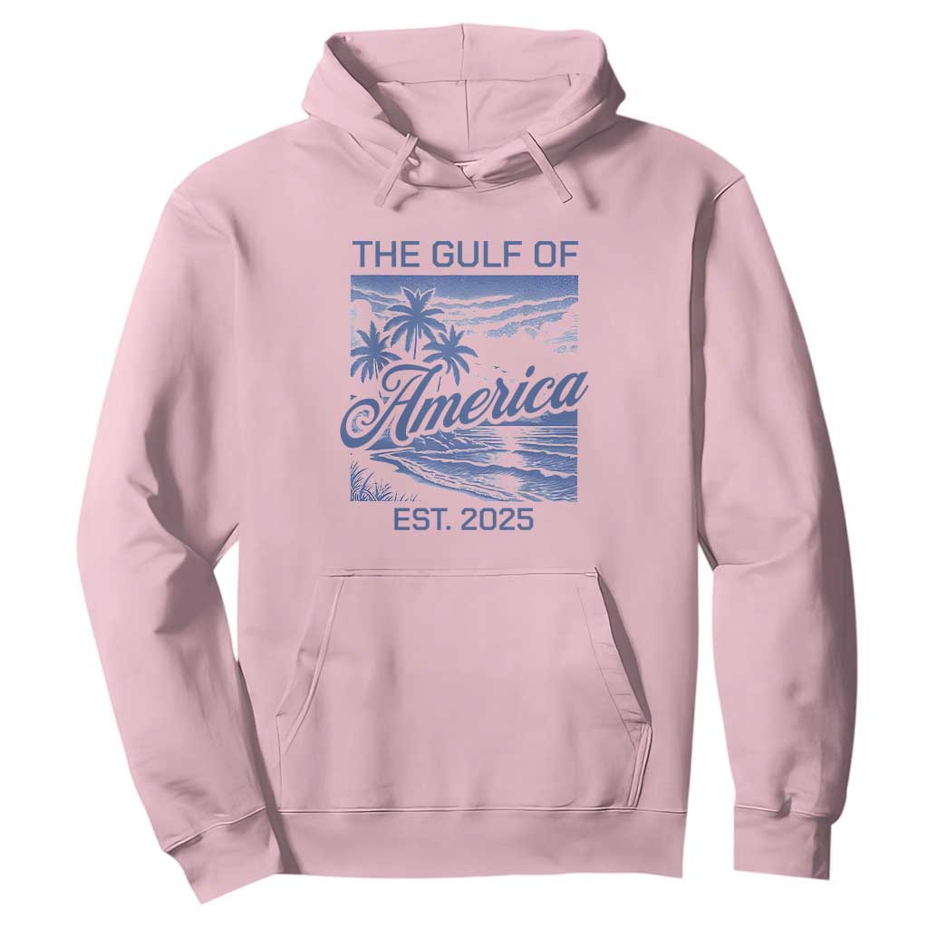 Retro Gulf Of USA Hoodie America Est 2025 American Flag TS02 Light Pink Print Your Wear