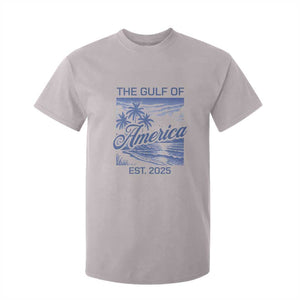 Retro Gulf Of USA T Shirt For Kid America Est 2025 American Flag TS02 Ice Gray Print Your Wear