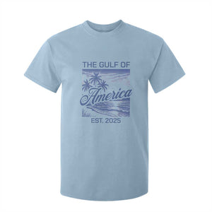 Retro Gulf Of USA T Shirt For Kid America Est 2025 American Flag TS02 Light Blue Print Your Wear