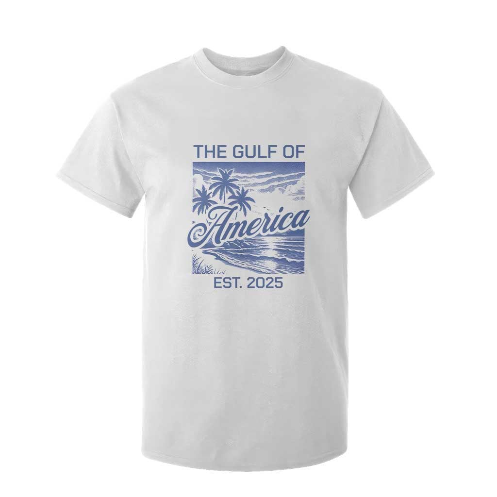 Retro Gulf Of USA T Shirt For Kid America Est 2025 American Flag TS02 White Print Your Wear