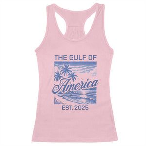 Retro Gulf Of USA Racerback Tank Top America Est 2025 American Flag TS02 Light Pink Print Your Wear