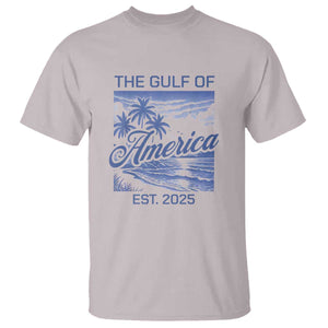 Retro Gulf Of USA T Shirt America Est 2025 American Flag TS02 Ice Gray Print Your Wear