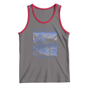 Retro Gulf Of USA Tank Top America Est 2025 American Flag TS02 Deep Heather Red Print Your Wear