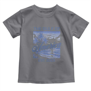 Retro Gulf Of USA Toddler T Shirt America Est 2025 American Flag TS02 Charcoal Print Your Wear