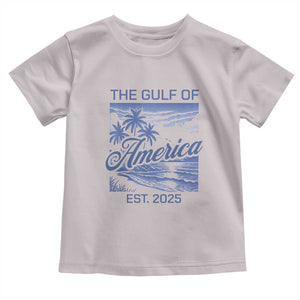 Retro Gulf Of USA Toddler T Shirt America Est 2025 American Flag TS02 Ice Gray Print Your Wear