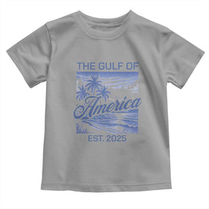 Retro Gulf Of USA Toddler T Shirt America Est 2025 American Flag TS02 Sport Gray Print Your Wear