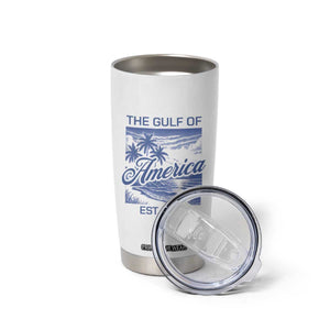 Retro Gulf Of USA Tumbler Cup America Est 2025 American Flag TS02 Print Your Wear