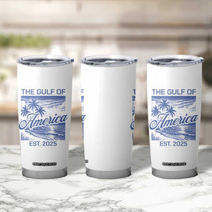 Retro Gulf Of USA Tumbler Cup America Est 2025 American Flag TS02 Print Your Wear
