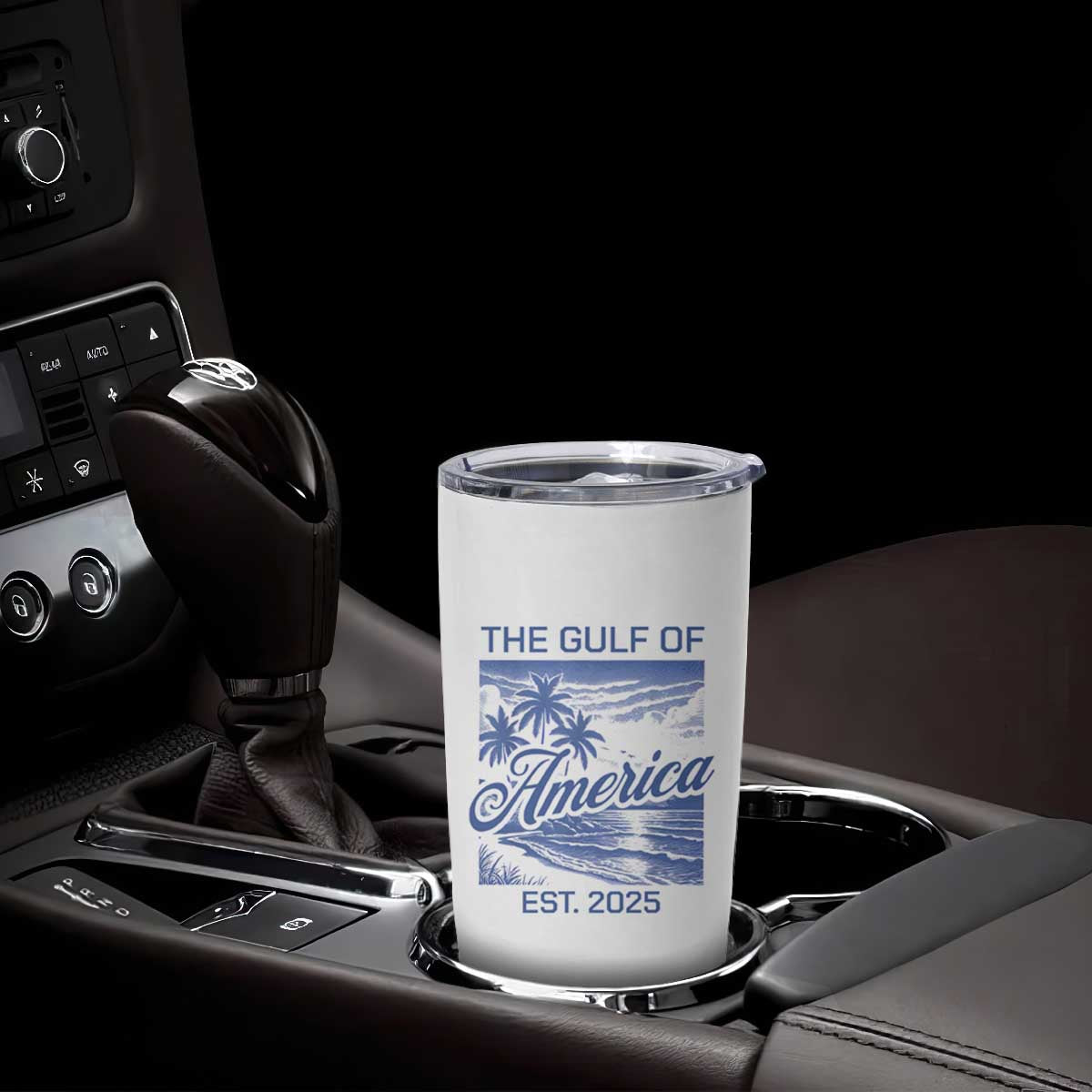 Retro Gulf Of USA Tumbler Cup America Est 2025 American Flag TS02 Print Your Wear