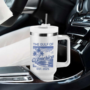 Retro Gulf Of USA Tumbler With Handle America Est 2025 American Flag TS02 Print Your Wear