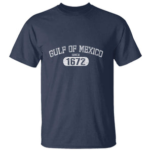 Gulf of Mexico Since 1672 T Shirt Golfo de Mexico Classic TS02 Navy Print Your Wear
