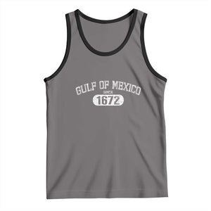 Gulf of Mexico Since 1672 Tank Top Golfo de Mexico Classic TS02 Deep Heather Black Print Your Wear