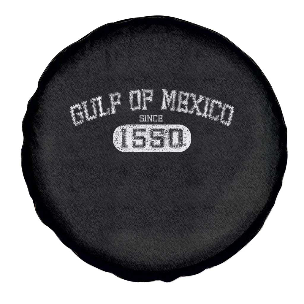 Retro Gulf of Mexico Spare Tire Cover Est 1550 Mexican Flag TS02 Print Your Wear