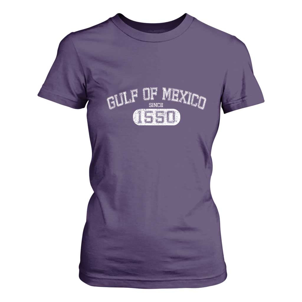 Retro Gulf of Mexico T Shirt For Women Est 1550 Mexican Flag TS02 Purple Print Your Wear