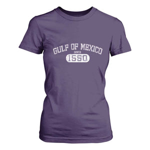 Retro Gulf of Mexico T Shirt For Women Est 1550 Mexican Flag TS02 Purple Print Your Wear