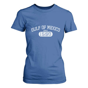 Retro Gulf of Mexico T Shirt For Women Est 1550 Mexican Flag TS02 Royal Blue Print Your Wear