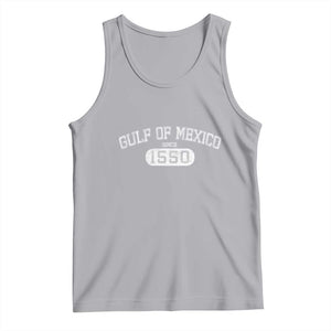 Retro Gulf of Mexico Tank Top Est 1550 Mexican Flag TS02 Athletic Heather Print Your Wear