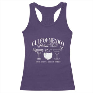 Retro Gulf of Mexico Social Club Racerback Tank Top Progressive Liberal TS02 Purple Print Your Wear