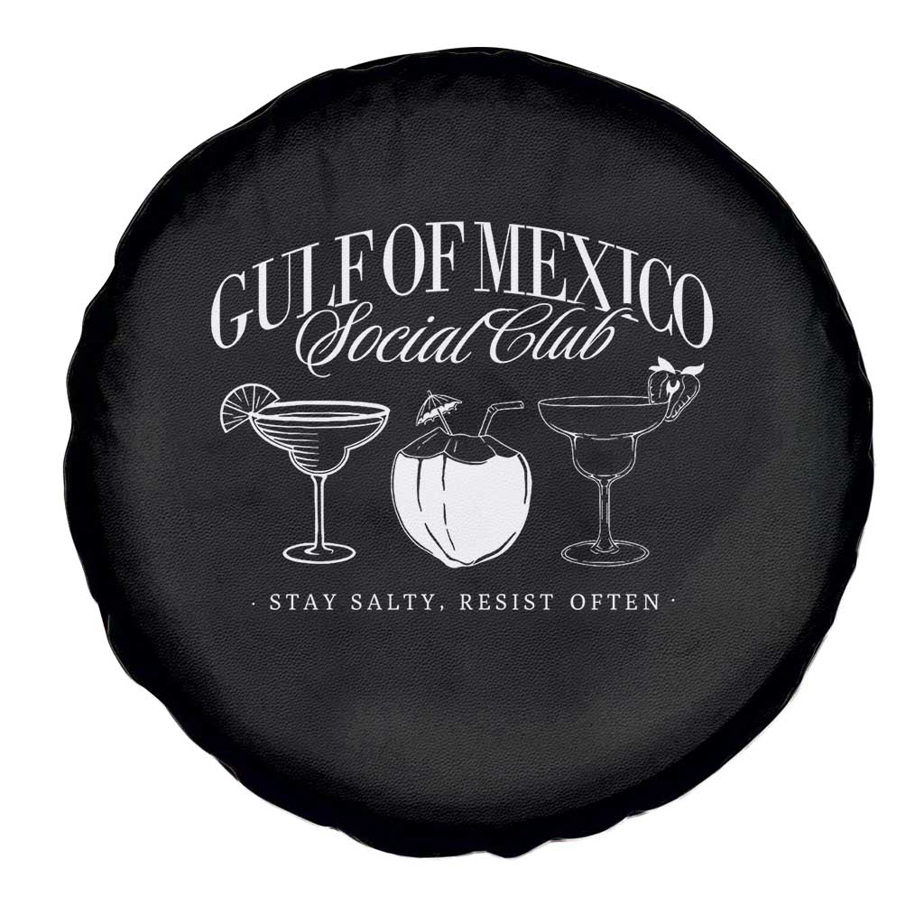 Retro Gulf of Mexico Social Club Spare Tire Cover Progressive Liberal TS02 Print Your Wear