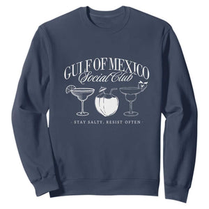 Retro Gulf of Mexico Social Club Sweatshirt Progressive Liberal TS02 Navy Print Your Wear