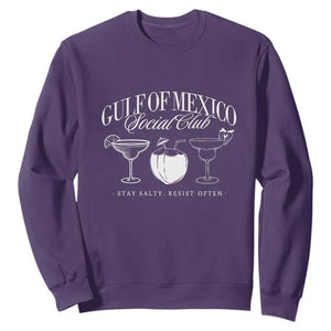 Retro Gulf of Mexico Social Club Sweatshirt Progressive Liberal TS02 Purple Print Your Wear