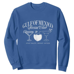 Retro Gulf of Mexico Social Club Sweatshirt Progressive Liberal TS02 Royal Blue Print Your Wear