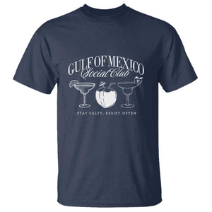 Retro Gulf of Mexico Social Club T Shirt Progressive Liberal TS02 Navy Print Your Wear