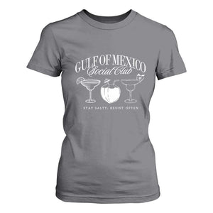 Retro Gulf of Mexico Social Club T Shirt For Women Progressive Liberal TS02 Charcoal Print Your Wear