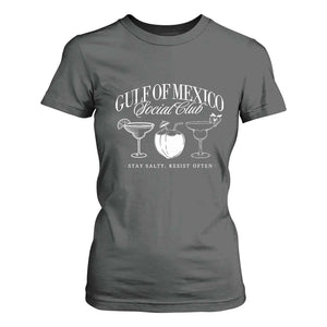 Retro Gulf of Mexico Social Club T Shirt For Women Progressive Liberal TS02 Dark Heather Print Your Wear