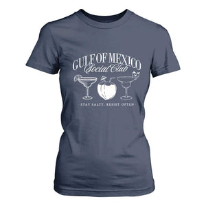Retro Gulf of Mexico Social Club T Shirt For Women Progressive Liberal TS02 Navy Print Your Wear