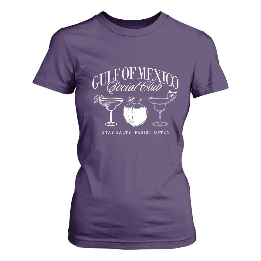 Retro Gulf of Mexico Social Club T Shirt For Women Progressive Liberal TS02 Purple Print Your Wear