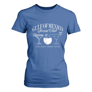 Retro Gulf of Mexico Social Club T Shirt For Women Progressive Liberal TS02 Royal Blue Print Your Wear