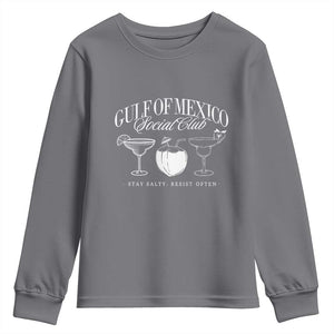 Retro Gulf of Mexico Social Club Youth Sweatshirt Progressive Liberal TS02 Charcoal Print Your Wear