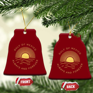 Gulf of Mexico Ceramic Ornament Always & Forever Vintage Sunset Political TS02 Print Your Wear