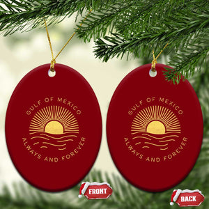 Gulf of Mexico Ceramic Ornament Always & Forever Vintage Sunset Political TS02 Print Your Wear