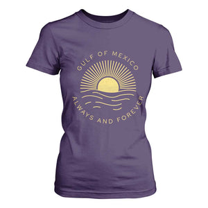 Gulf of Mexico T Shirt For Women Always & Forever Vintage Sunset Political TS02 Purple Print Your Wear