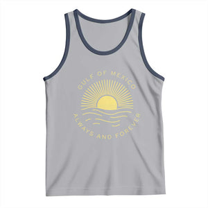 Gulf of Mexico Tank Top Always & Forever Vintage Sunset Political TS02 Athletic Heather Navy Print Your Wear