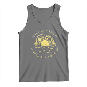 Gulf of Mexico Tank Top Always & Forever Vintage Sunset Political TS02 Black Heather Print Your Wear