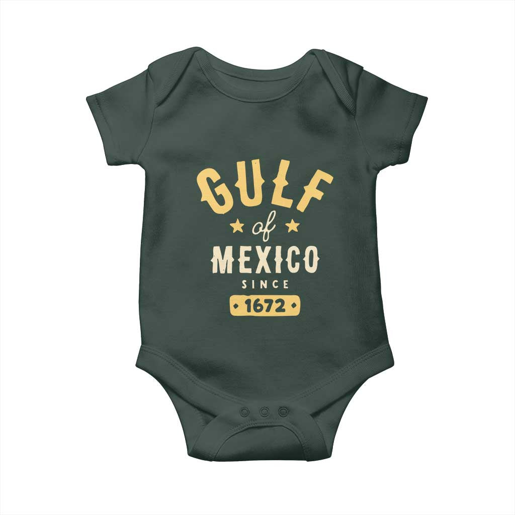 Gulf of Mexico Since 1672 Baby Onesie Golfo de Mexico Classic Vintage TS02 Print Your Wear