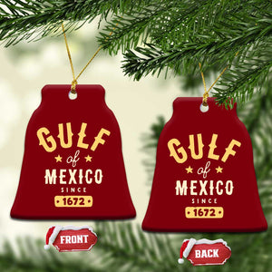 Gulf of Mexico Since 1672 Ceramic Ornament Golfo de Mexico Classic Vintage TS02 Print Your Wear