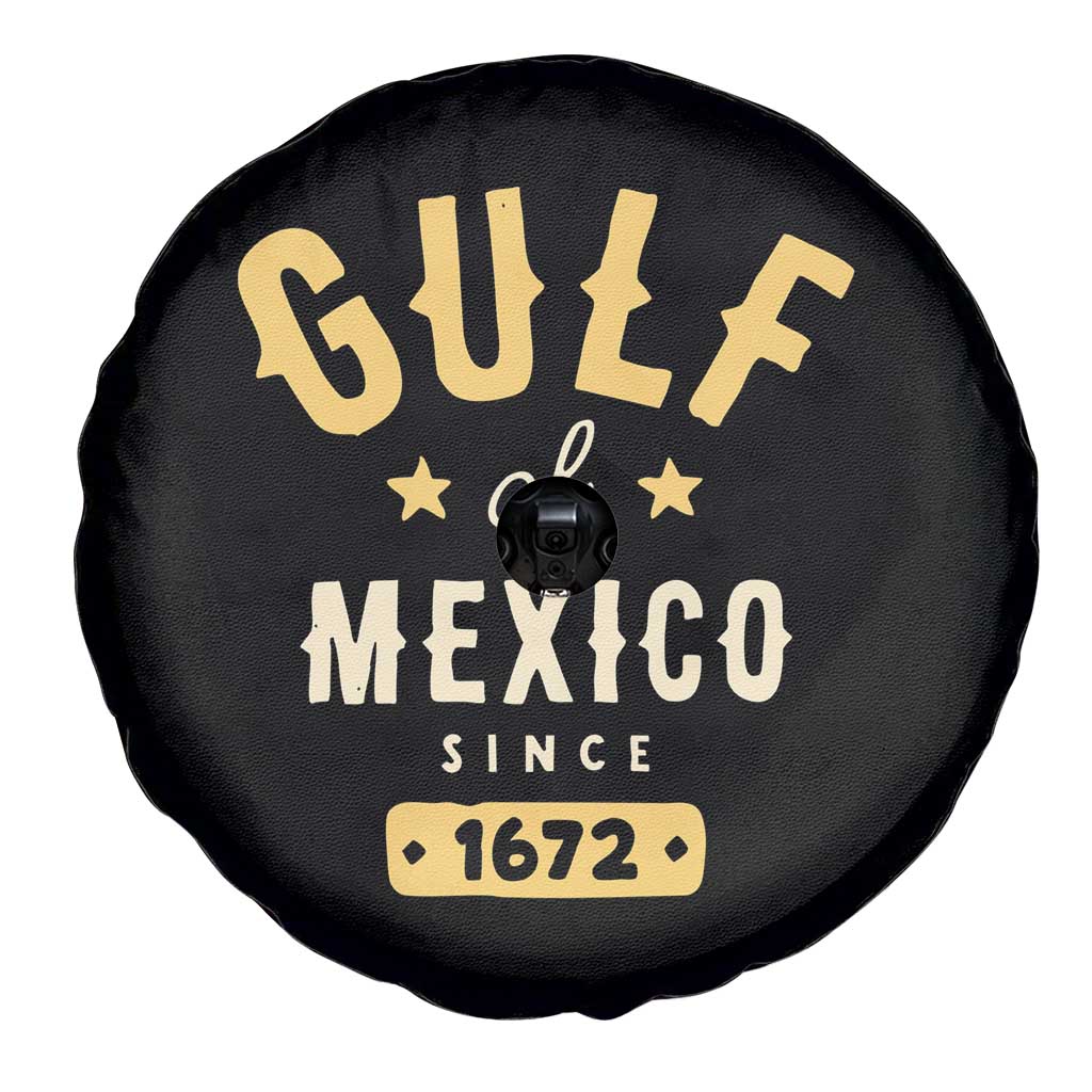 Gulf of Mexico Since 1672 Spare Tire Cover Golfo de Mexico Classic Vintage TS02 Print Your Wear