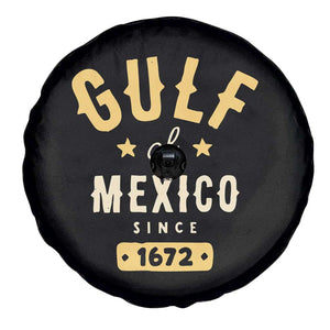 Gulf of Mexico Since 1672 Spare Tire Cover Golfo de Mexico Classic Vintage TS02 Print Your Wear