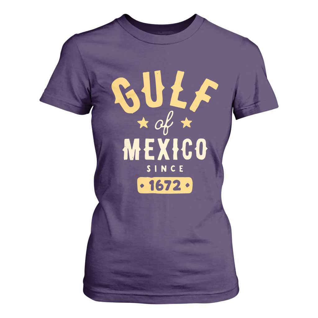 Gulf of Mexico Since 1672 T Shirt For Women Golfo de Mexico Classic Vintage TS02 Purple Print Your Wear