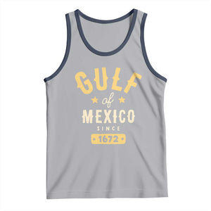 Gulf of Mexico Since 1672 Tank Top Golfo de Mexico Classic Vintage TS02 Athletic Heather Navy Print Your Wear