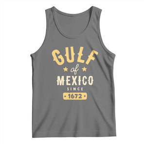 Gulf of Mexico Since 1672 Tank Top Golfo de Mexico Classic Vintage TS02 Black Heather Print Your Wear