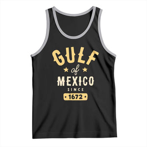 Gulf of Mexico Since 1672 Tank Top Golfo de Mexico Classic Vintage TS02 Black Athletic Heather Print Your Wear