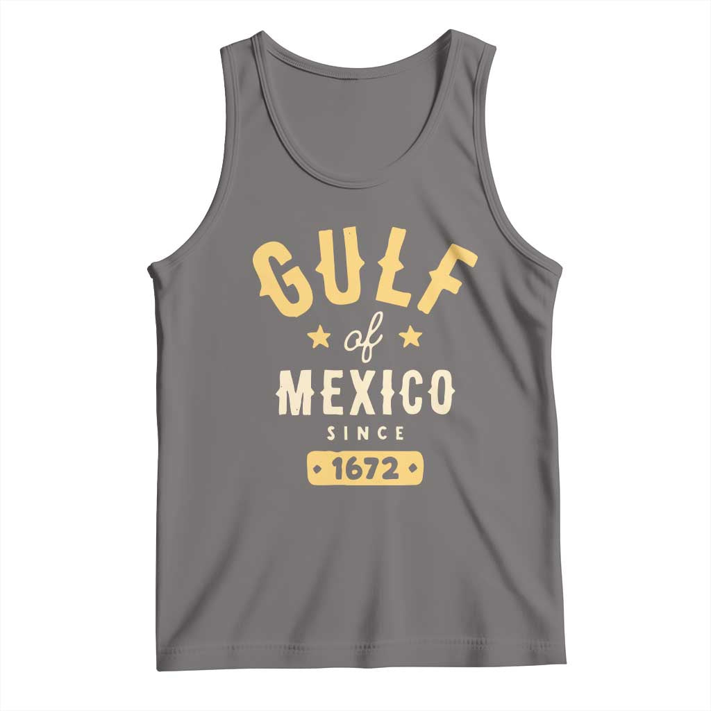 Gulf of Mexico Since 1672 Tank Top Golfo de Mexico Classic Vintage TS02 Deep Heather Print Your Wear