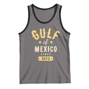 Gulf of Mexico Since 1672 Tank Top Golfo de Mexico Classic Vintage TS02 Deep Heather Black Print Your Wear
