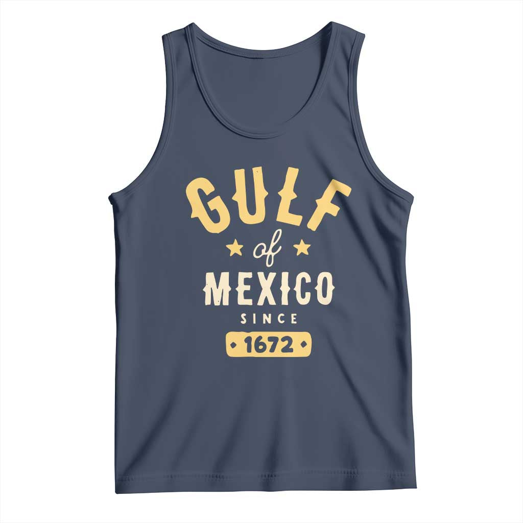 Gulf of Mexico Since 1672 Tank Top Golfo de Mexico Classic Vintage TS02 Navy Print Your Wear