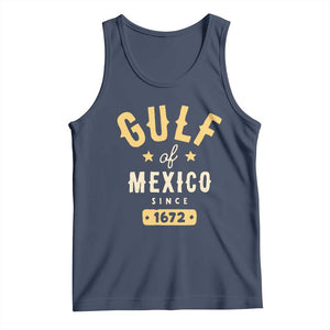 Gulf of Mexico Since 1672 Tank Top Golfo de Mexico Classic Vintage TS02 Navy Print Your Wear